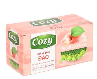 Trà túi lọc Cozy hương đào 