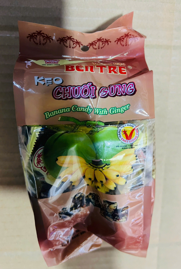 Kẹo chuối gừng Bến Tre 200g