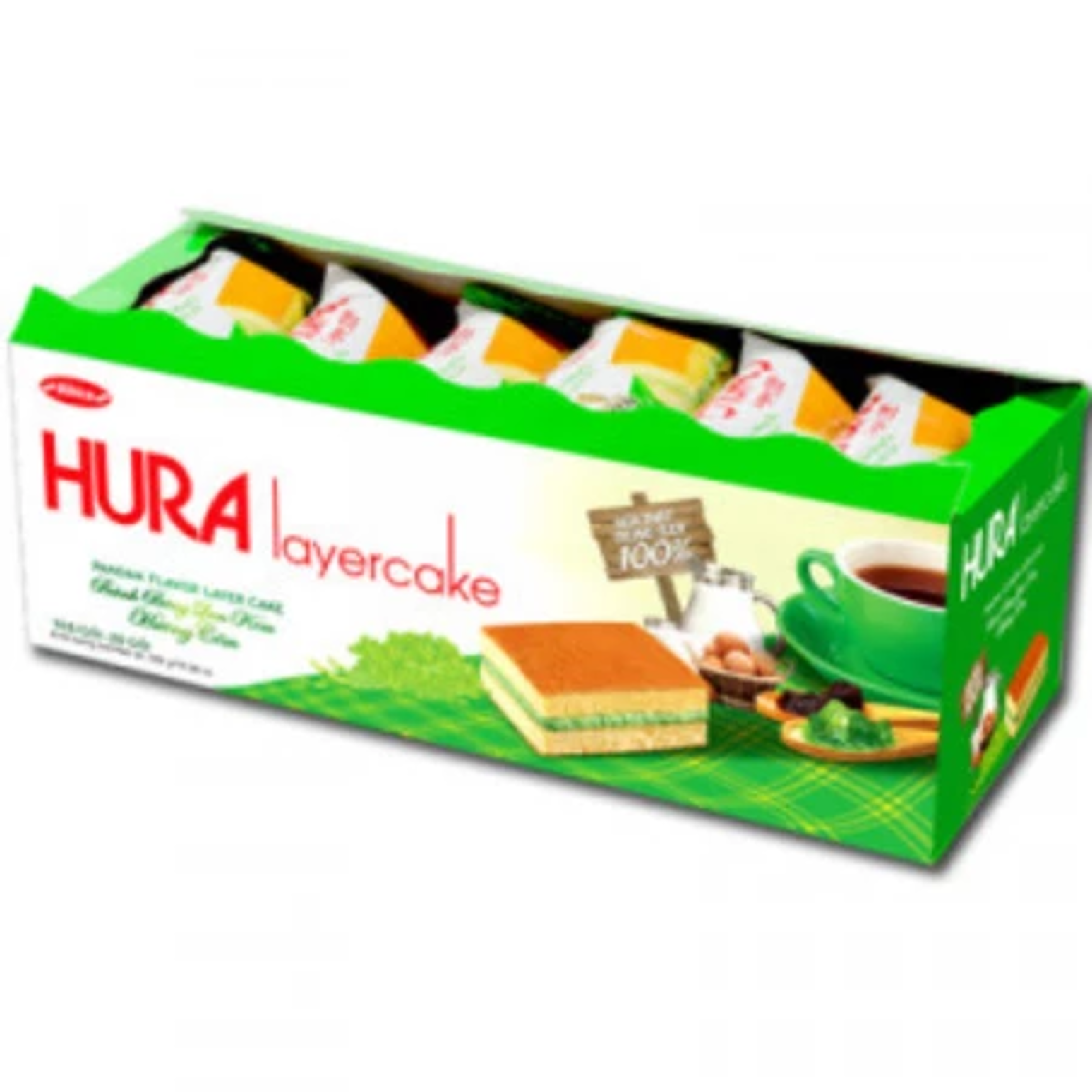 Bánh Bông Lan Hura dài 300g