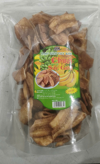 Chuối sấy giòn Tây Bắc 500g