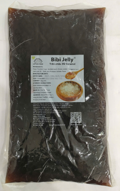 Trân châu 3Q Caramen Bibi Jelly 2kg