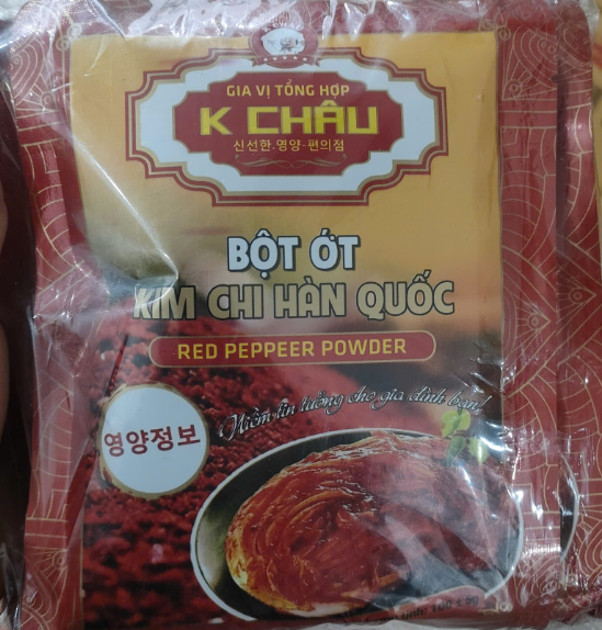 Bột kim chi ớt hàn quốc K Châu 100g (bịch 5 gói)