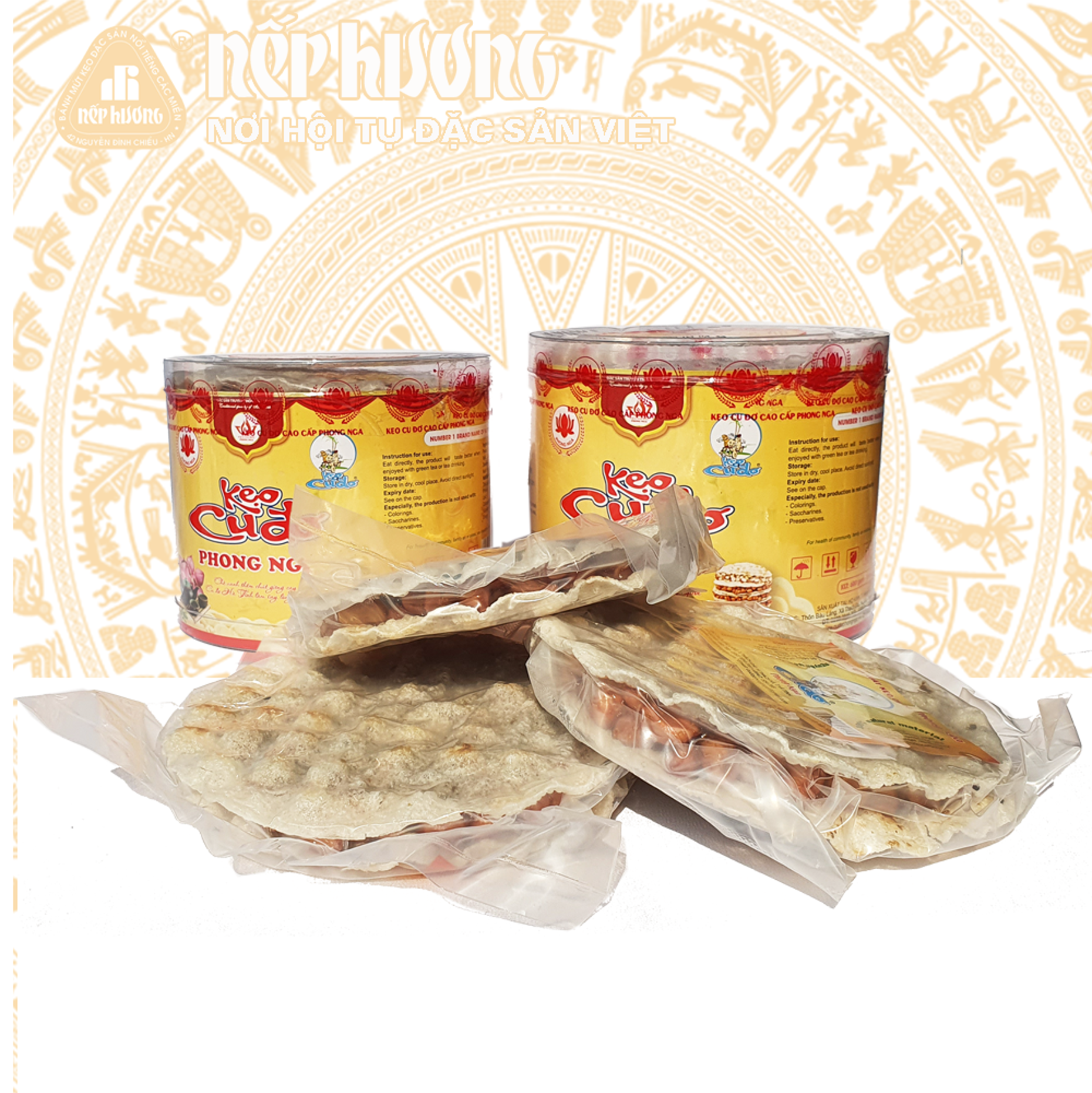 Kẹo Cu Đơ Phong nga 1 hộp 390g (5 cái/hộp)