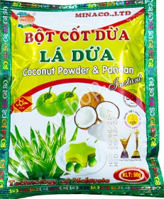 Bột cốt dừa lá dứa Minaco 50g