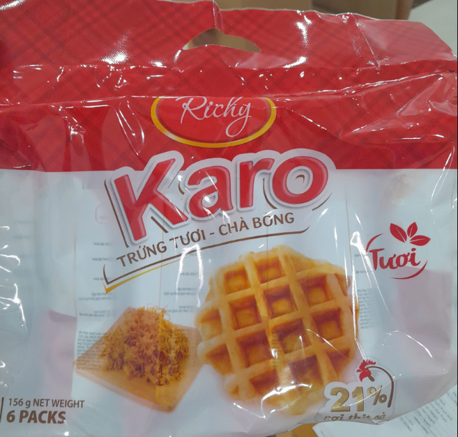 Bánh Karo giòn 156g (bịch 6 cái)