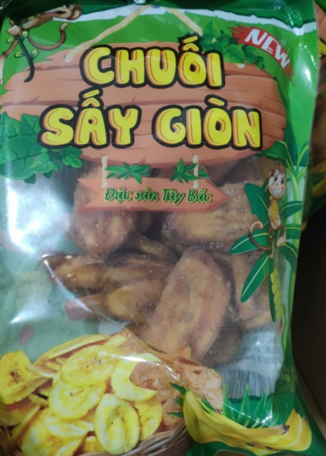 Chuối sấy giòn Tây Bắc 1.2kg