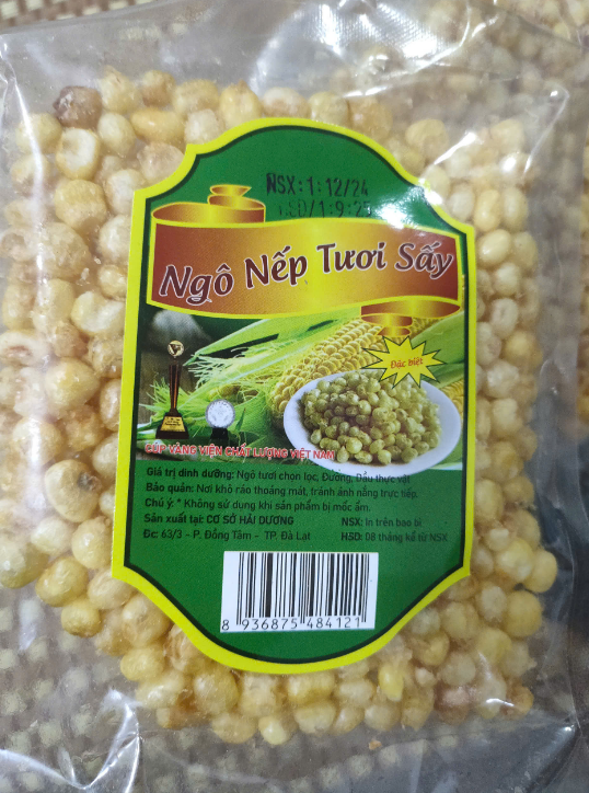 Ngô nếp sấy Hải Dương (10 gói)