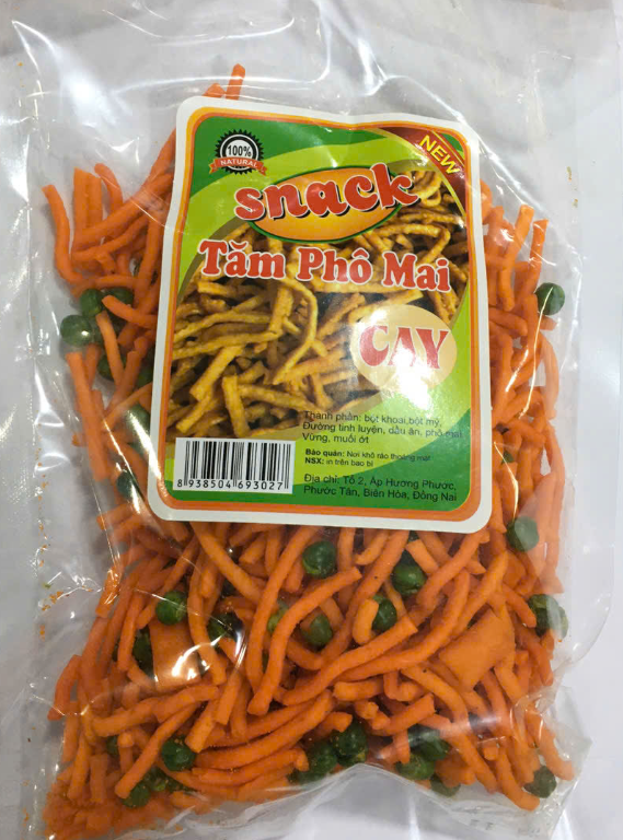 Tăm cay phô mai Quang Huy (10 gói)