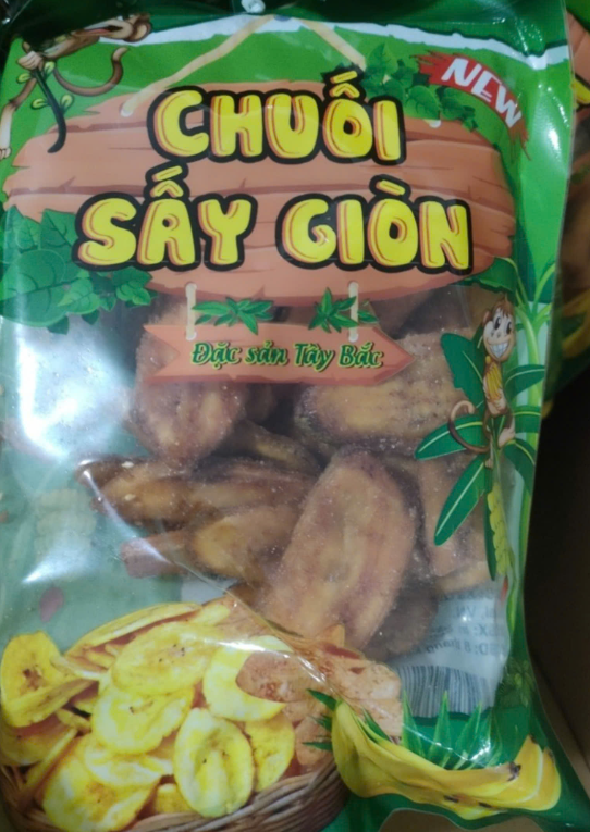 Chuối sấy Tây Bắc 120g
