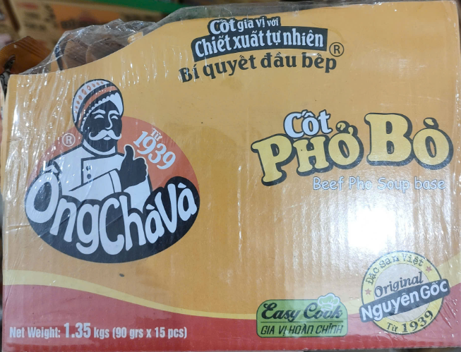 Gia vị hoàn chỉnh Ông Chà Và 1.35kg (hộp 15 gói)