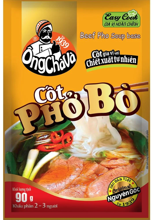 Gia vị hoàn chỉnh Ông Chà Và 90g