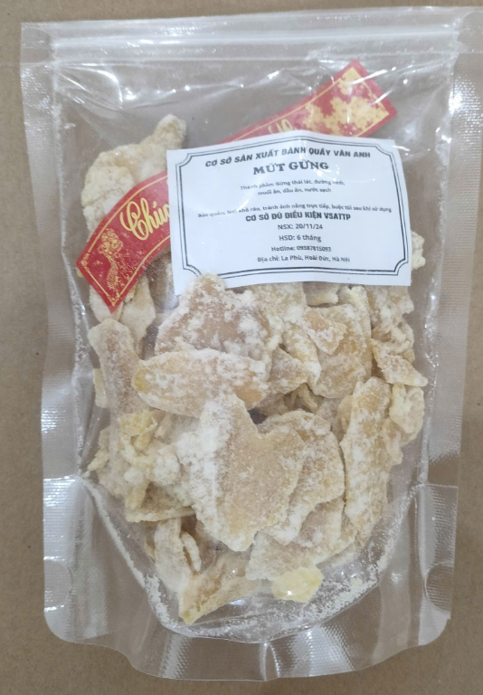 Mứt gừng Vân Anh 180g
