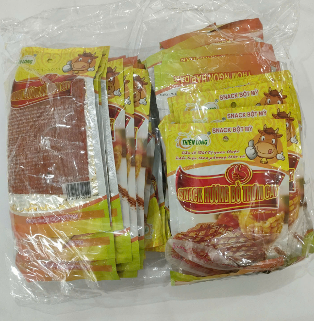 Bịch snack hương bò thơm cay Thiên Long (50 gói)