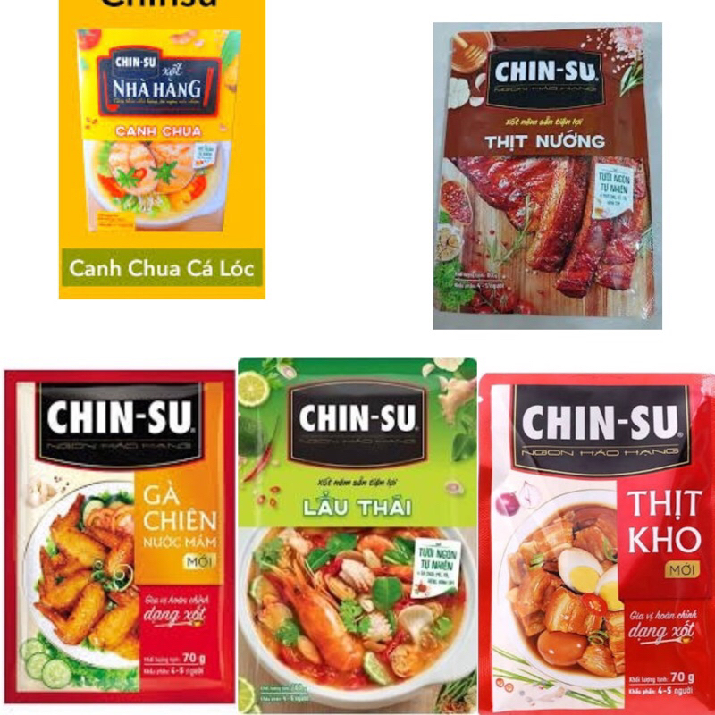 Gia vị hoàn chỉnh Chinsu (hộp 10 gói)