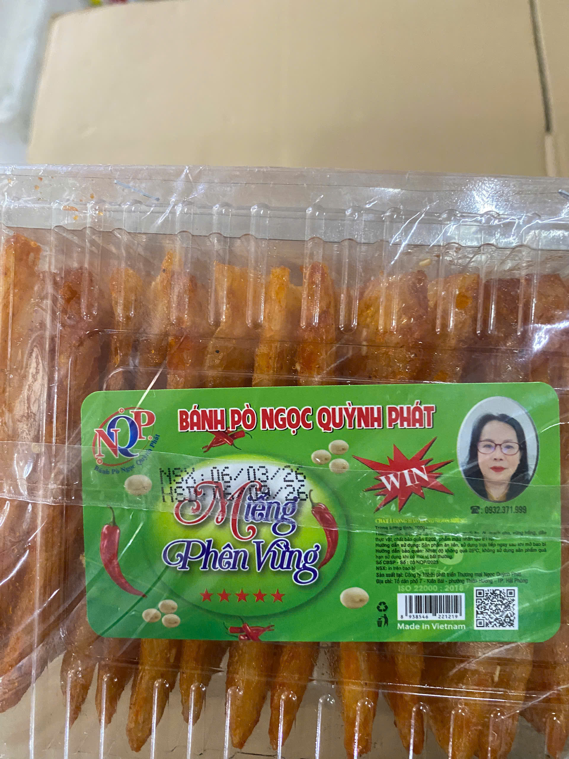 Bánh pò Ngọc Quỳnh Phát 100g x 10 hộp