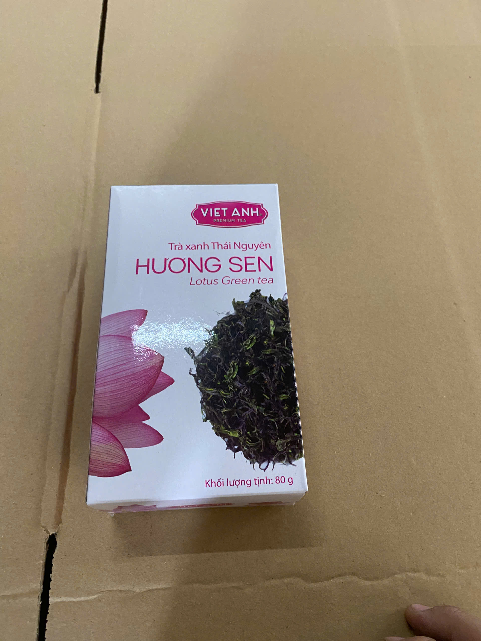 Trà xanh hương sen Việt Anh 80g